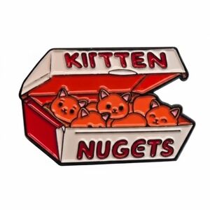 Kiitten Nugets Enamel Pin - Cute Ginger Cats